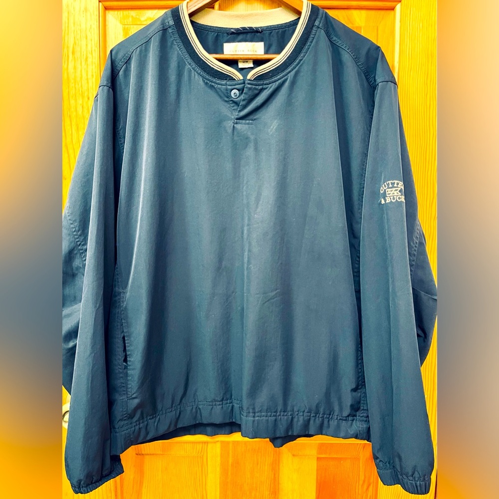 Men’s “Cutter & Buck” ClimaGuard V-Neck Pullover Wind Shirt Jacket